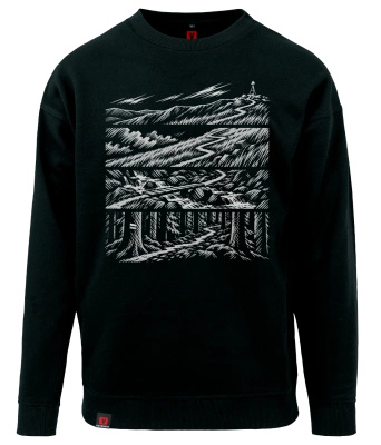 Bluza męska VOYOVNIK "Beyond The Ridge (mono)" - czarna