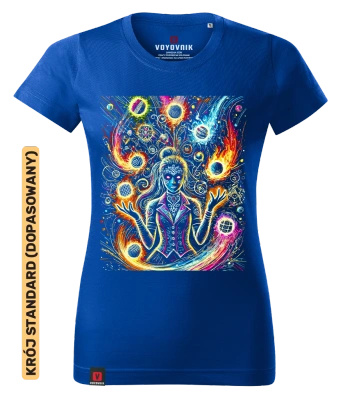 Koszulka damska standard VOYOVNIK "Mysterious Juggler" - niebieska