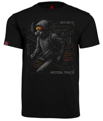 Koszulka męska VOYOVNIK "Motion Trace" - czarna