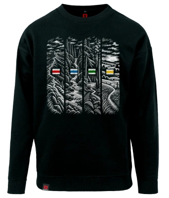 Bluza męska VOYOVNIK "Trail Chapters (mono)" - czarna