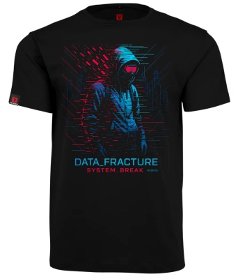 Koszulka męska VOYOVNIK "Data Fracture" - czarna