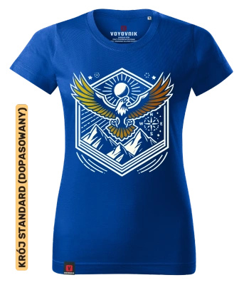 Koszulka damska standard VOYOVNIK "Summit Wings" - niebieska