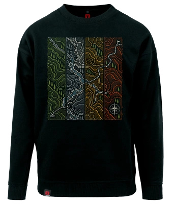 Bluza męska VOYOVNIK "Contour Quest" - czarna