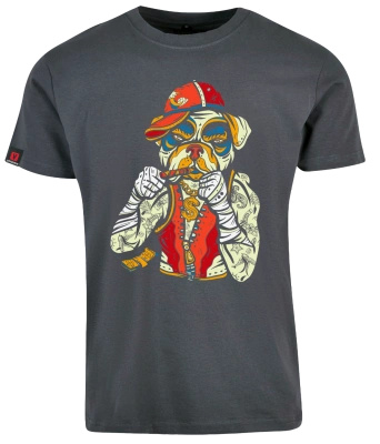 Koszulka męska VOYOVNIK "Bulldog Boss" - szara