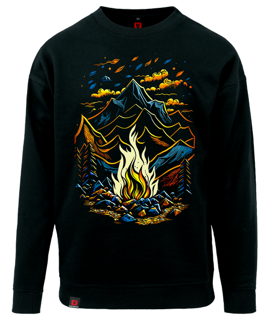 Bluza męska VOYOVNIK "Magic Campfire" - czarna