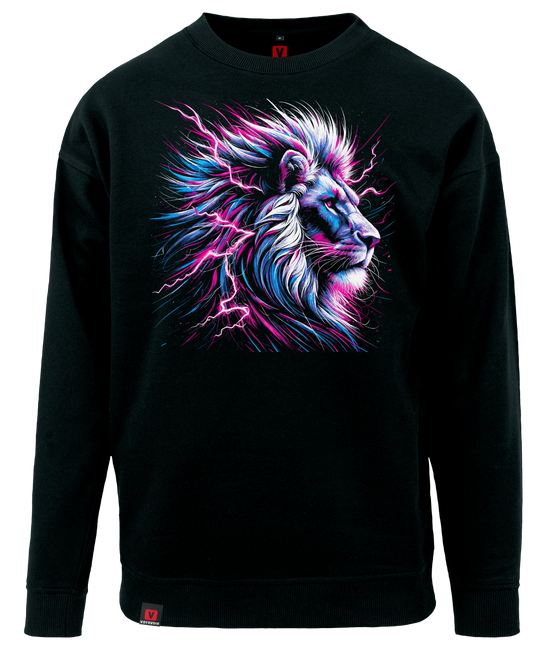 Bluza męska VOYOVNIK "Neon Lion" - czarna