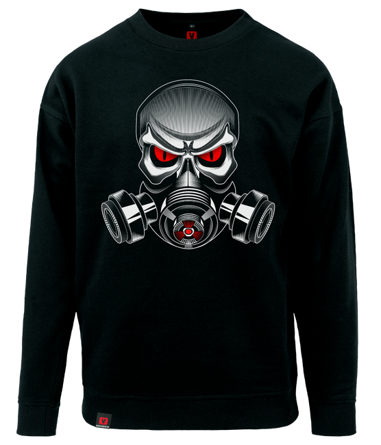 Bluza męska VOYOVNIK "Skull Gas Mask" - czarna