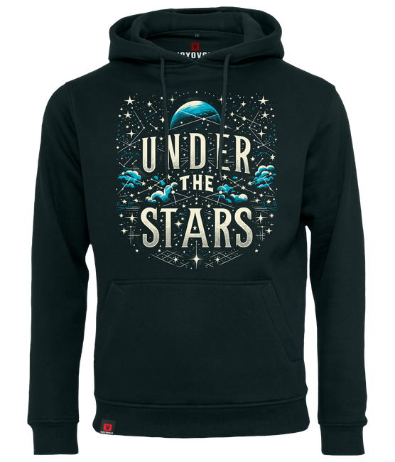 Bluza męska z kapturem VOYOVNIK "Under The Stars" - czarna